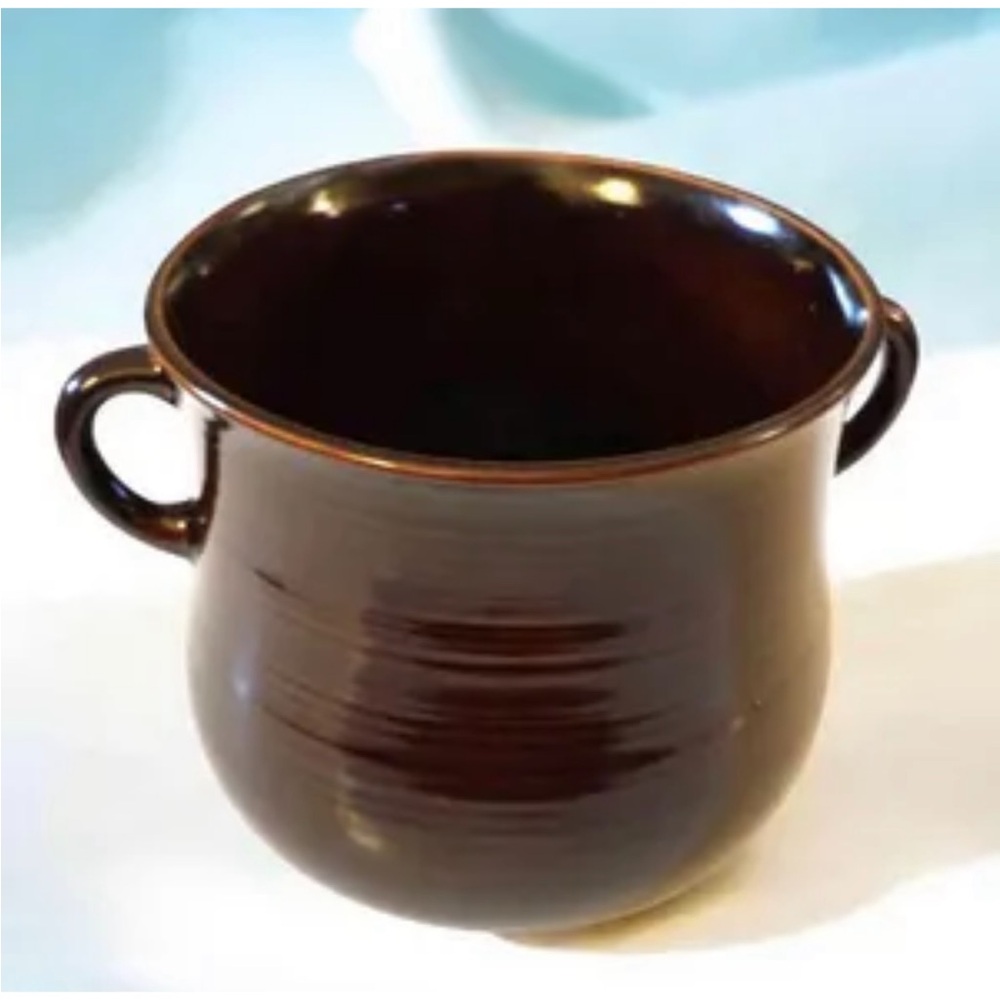 Red Wing Pottery  Village bean pot with Handles Vintage 1950